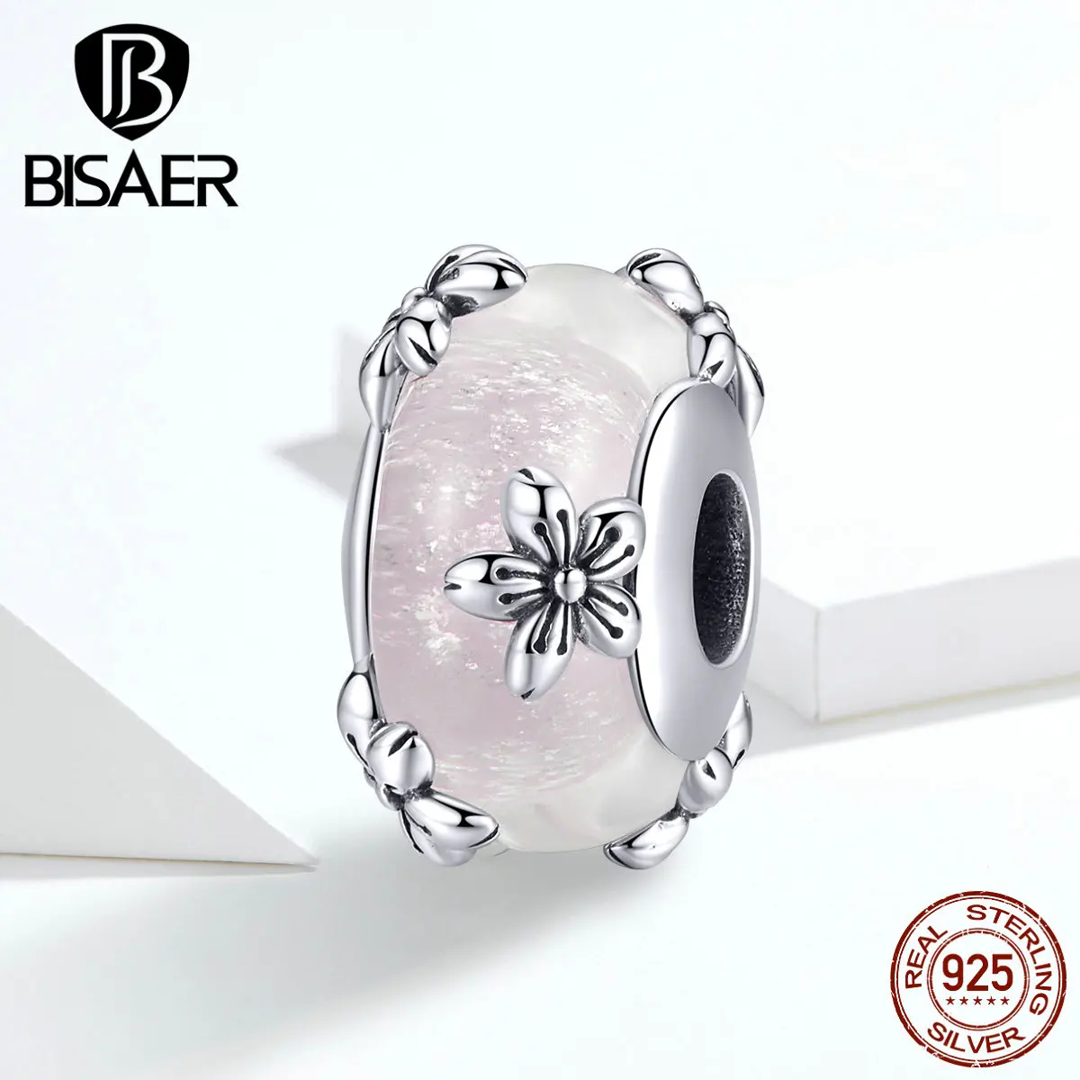 Стеклянные бусины яркий цвет Серебряный цветок маргаритки европейские