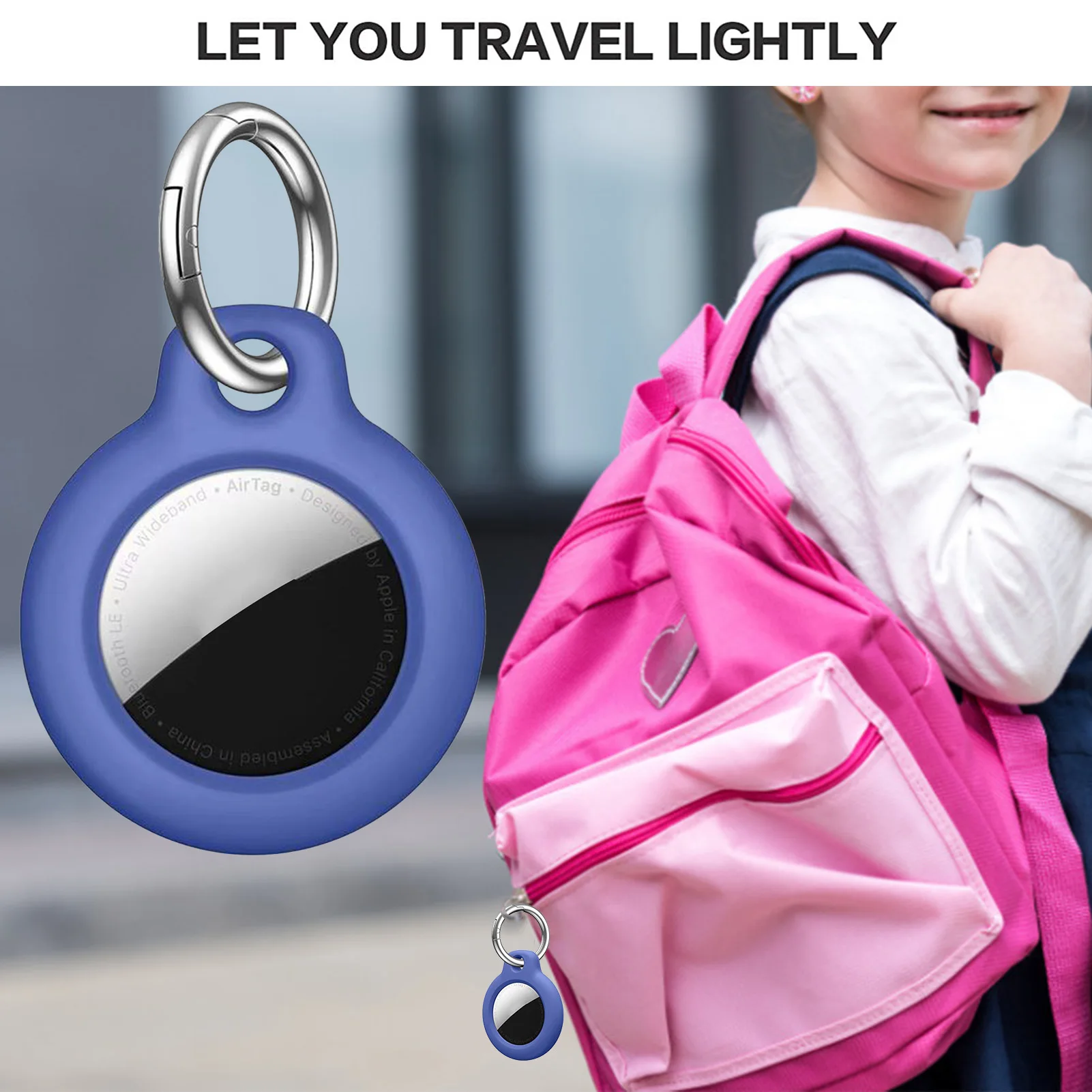 

Trackers Protective Case For AirTags Anti-lost Keychain Portable Accessories Shockproof Locator Tracker Cover PC Shell