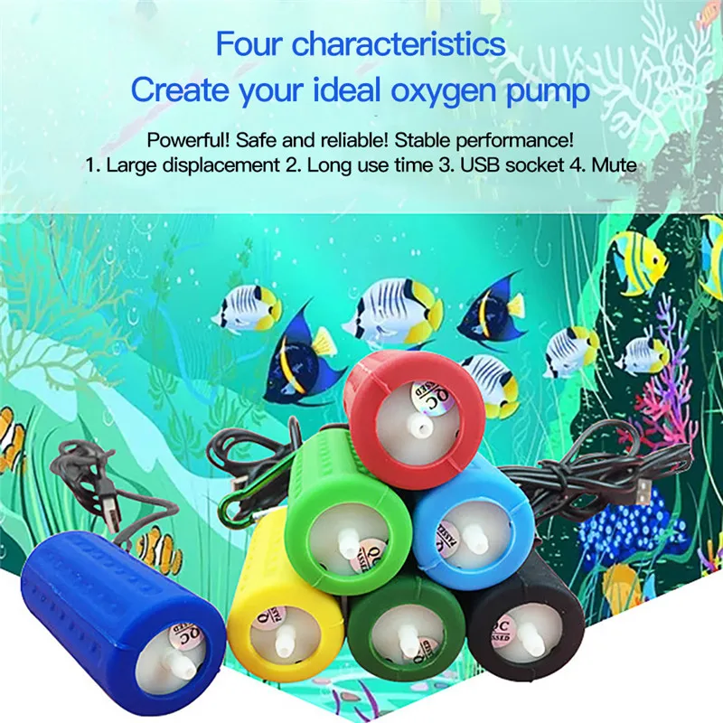 Портативный мини usb аквариумный кислородный воздушный насос бесшумные