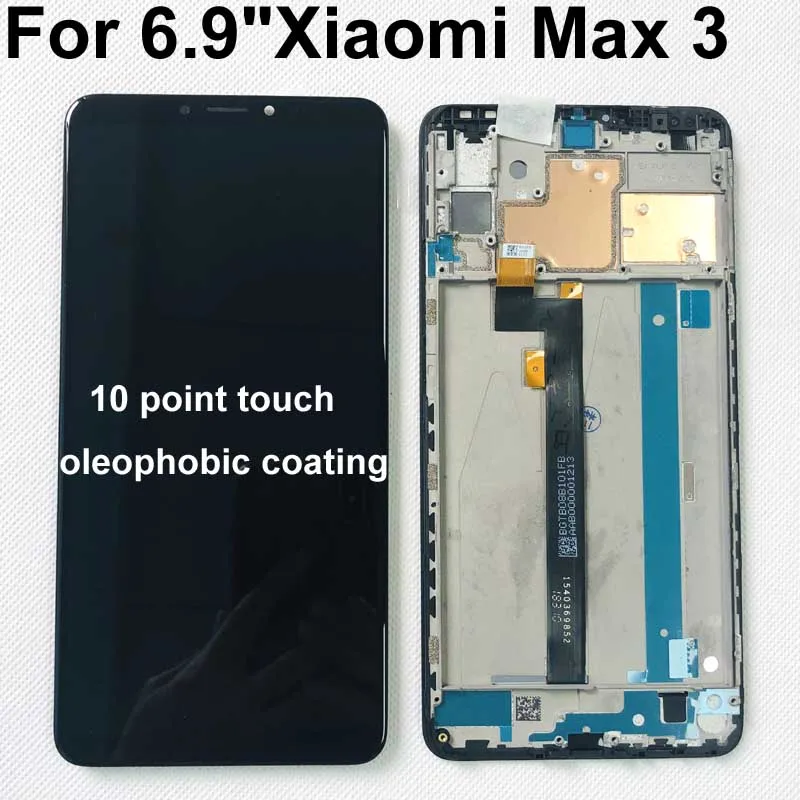 Оригинальный протестированный ЖК экран 6 9 дюйма для Xiaomi Max 3 Mi + сенсорный