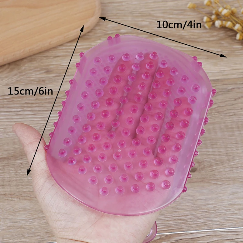 

Silicone Exfoliating Brush Scrubber Bath Scrub Glove Spa Back Bath Gloves Exfoliation Shower Brush Body Bathroom Supplies