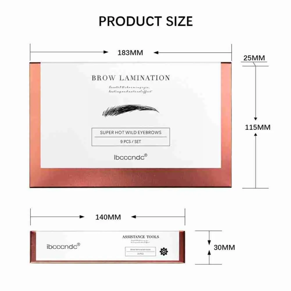 

9pcs/set Perm Eyebrow Set Semi-pernament Brow Lift Eyelash&Eyebrow Eyebrow Kit Version Lamination Lash Set Upgrade Lift Kit H6P2