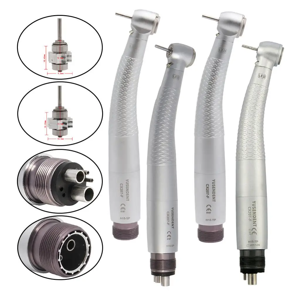 COXO Dental LED High Speed Handpiece Self-powered Air Turbine Dental Handpiece Cartirdge YUSENDENT