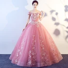 Вечерние платья Gryffon с вырезом лодочка Пышное Платье с декором в виде цветка, платье на выпускной, 11 Цвета Robe De Bal размера плюс Vestidos