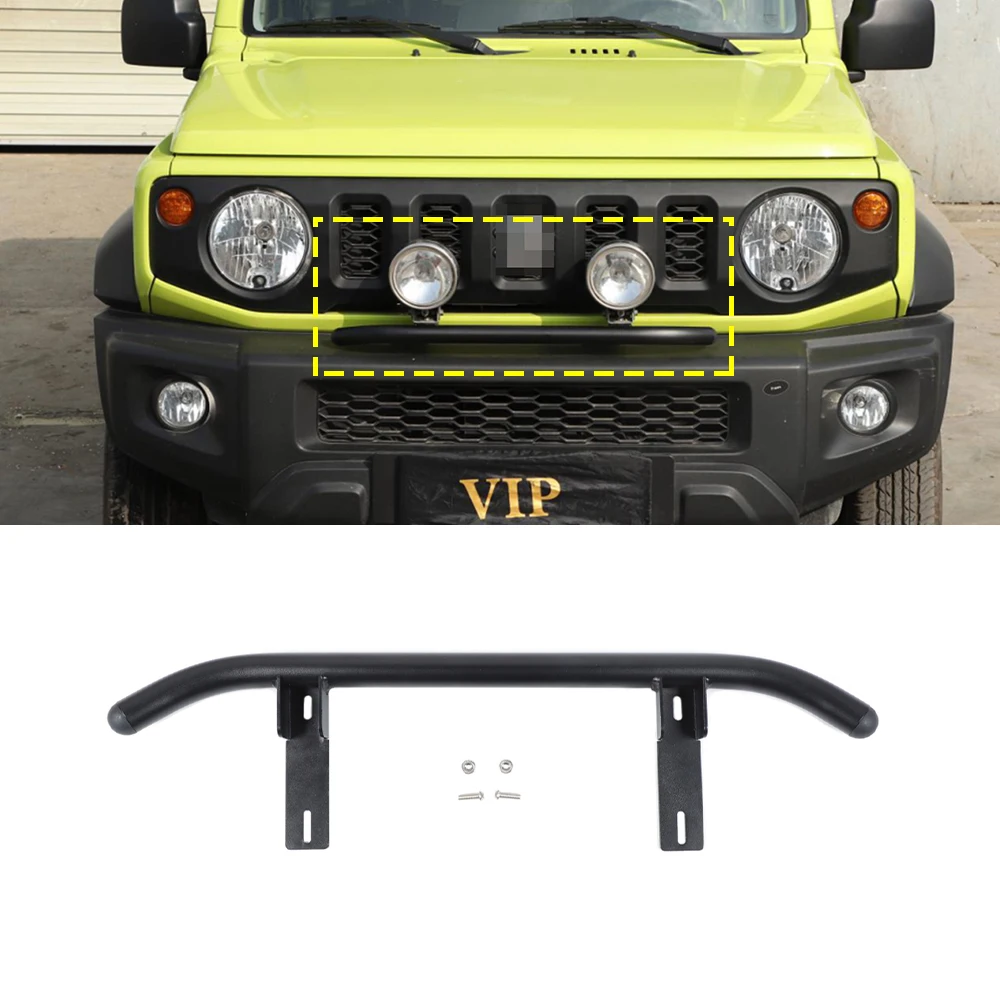 

for Suzuki Jimny 2019 2020 2021 Front Grille Light Lamp Holder Spotlight Bracket Car Exterior Accessories Aluminum Alloy Black