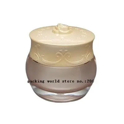 30 г/мл жемчужно-белая/Золотая банка для крема/горшок эссенции/дневной крем/ночной