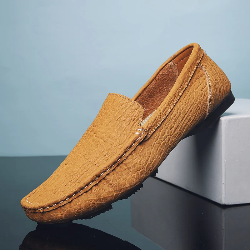 

Men Shoes Crocodile Grain Cowhide Leather Loafers Shoes Casual Shoes Fitness Sports Shoes Breathable Lightweight Outdoor Shoes