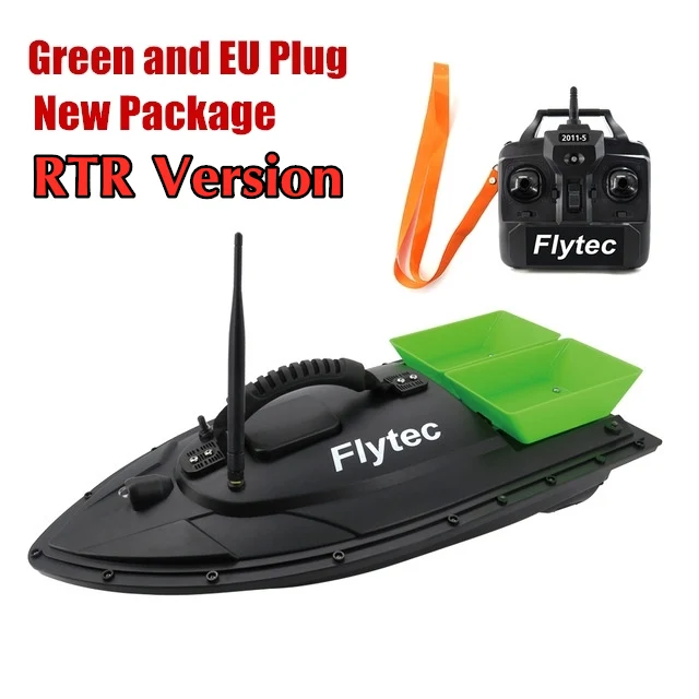 RTR and EU Plug Flytec 2011-5 Инструмент для рыбалки Smart RC Умная Приманка Лодка Игрушка Цифровая Автоматическая Модуляция Частоты Дистанционное Радиоуправление Устройство для Рыбы Игрушка - Цвет: RTR and EU Plug
