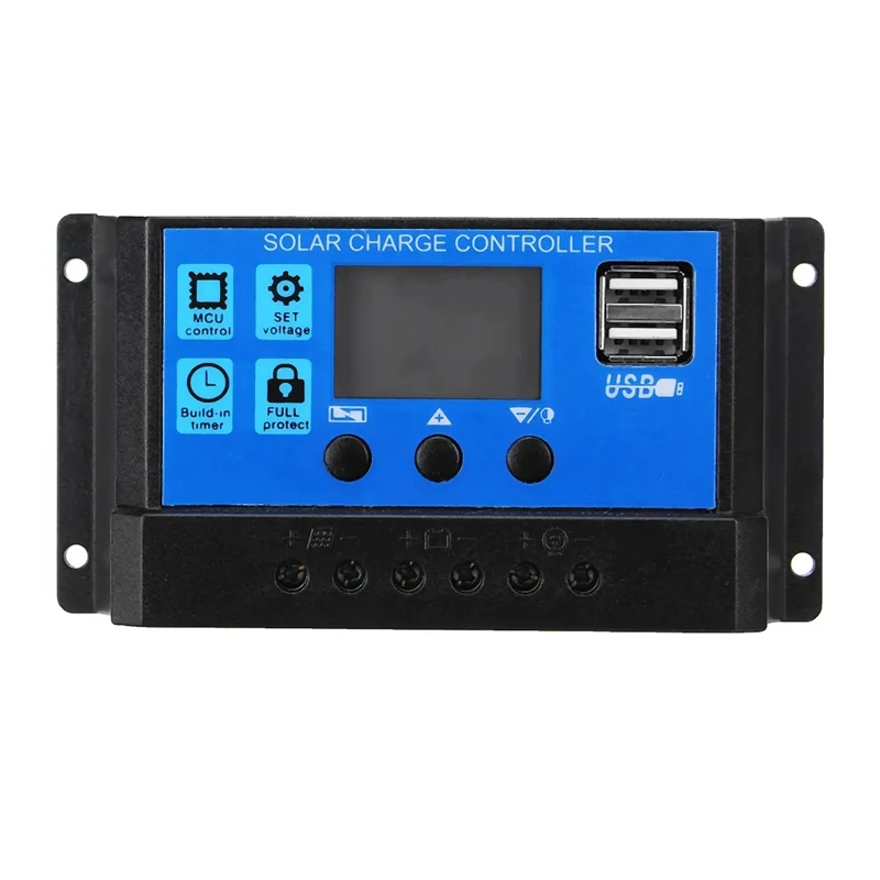 

15W Solar Panel 12V Battery Charger Kit 50A Controller for Caravan Van Boat Dual USB