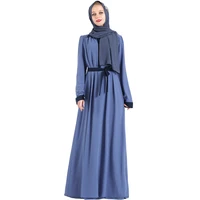 new dubai islamic middle east prayer dress long skirt chiffon fashion elegant dress loose casual muslim pakistani clothing robe