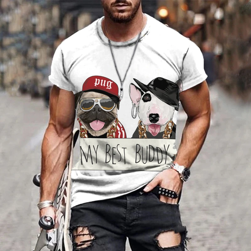 

Summer Fashion Men's 3D T-Shirt Hip-Hop Funny Smiling Face Style Short-Sleeved T ShirtOversized Street Sports Breathable Top Tee