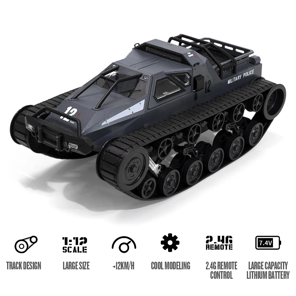 1/12 RC 4WD Дрифтерный Танк 2 4G высокоскоростной Радиоуправляемый RTR с дистанционным
