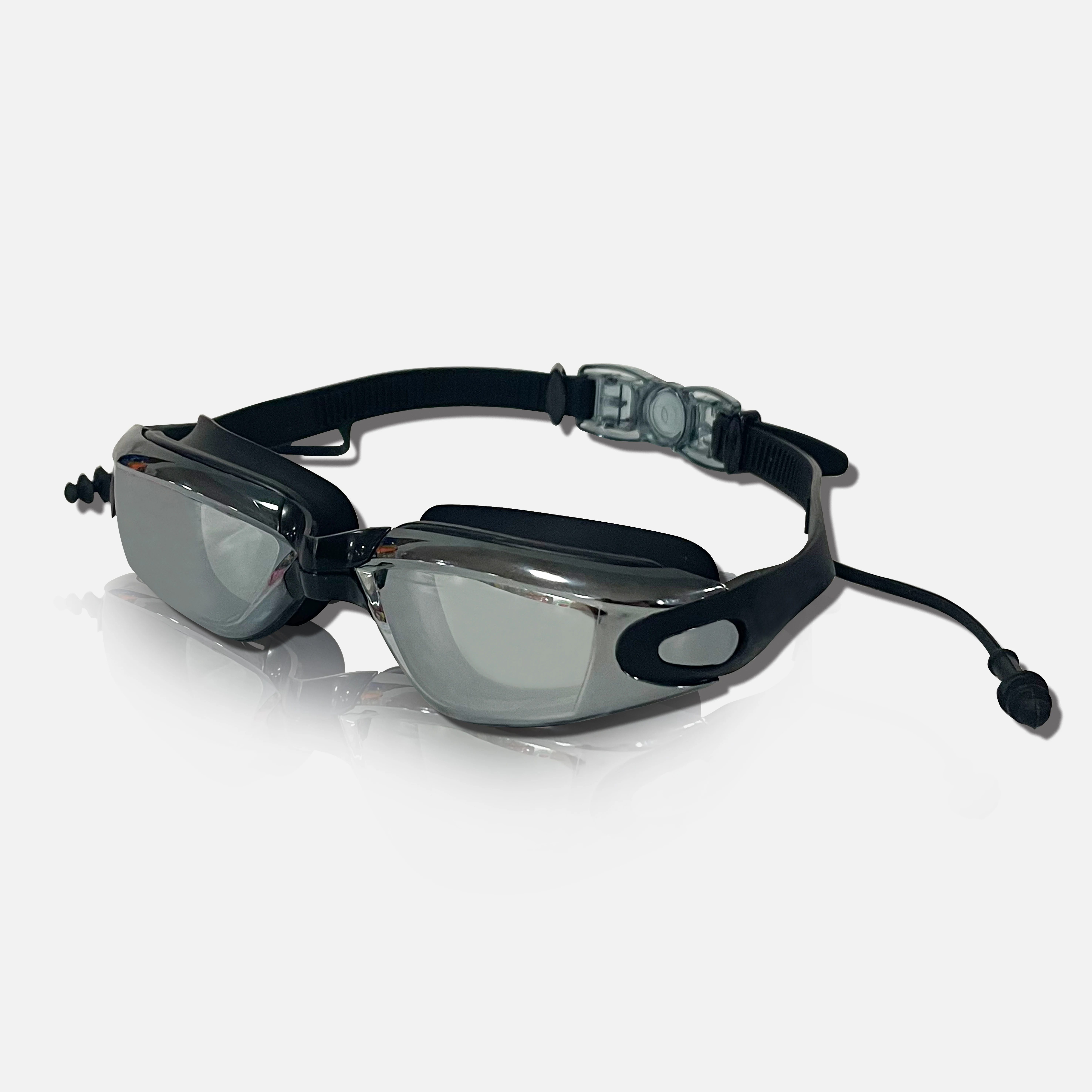 Профессиональные очки для плавания с затычками ушей гальваническим покрытием и