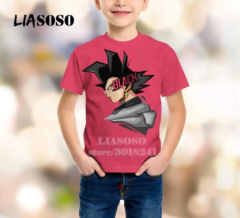 LIASOSO/Детский свитшот с Роши для подростков, футболка с 3D-принтом «Жемчуг дракона», детский топ, пуловер с короткими рукавами для мальчиков и девочек, B157-07 - Цвет: 22