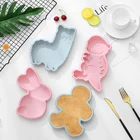 3D форма для торта, милый кролик, альпака, динозавр, имбирь, форма для торта, инструмент сделай сам, антипригарная силиконовая форма для дома Nw