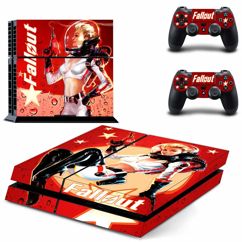 Наклейка для консоли Playstation 4 и 2 контроллера стиль 1|Наклейки| |