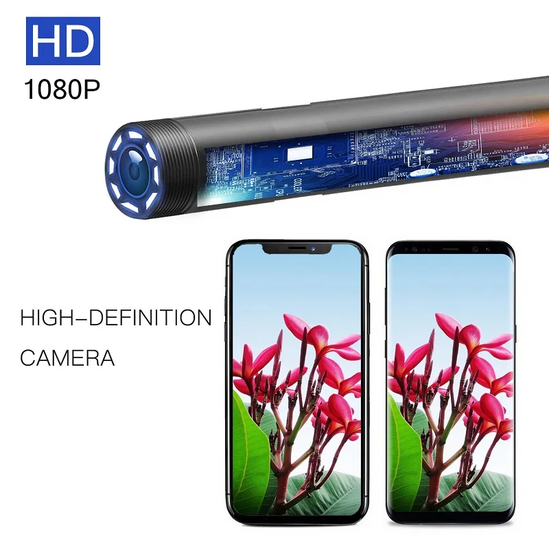 Ручной эндоскоп F110 HD1080p с Wi Fi объектив 8 мм Водонепроницаемый светодиодами для Iphone