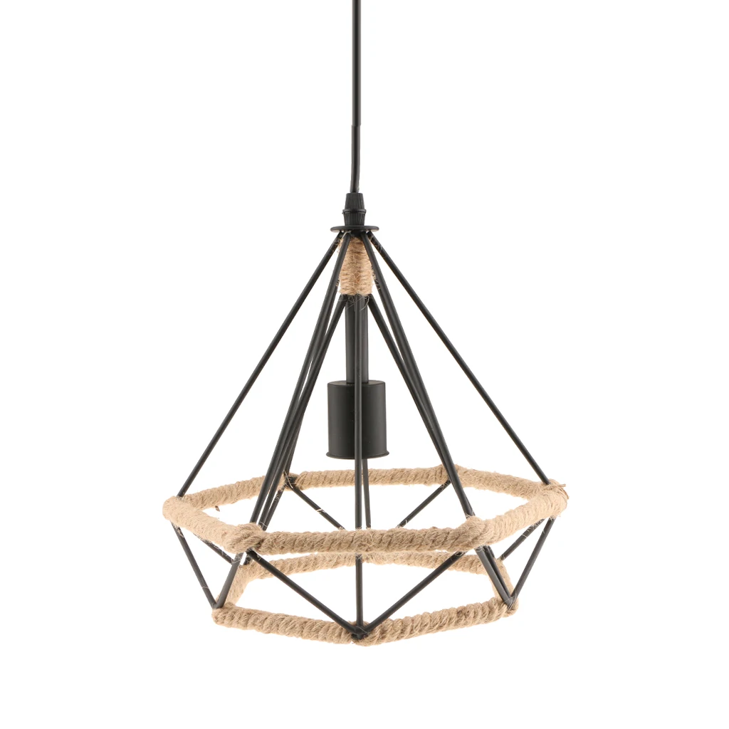 

Manila Rope Chandelier Ceiling Pendant Lampshade For Home Restaurant Decor