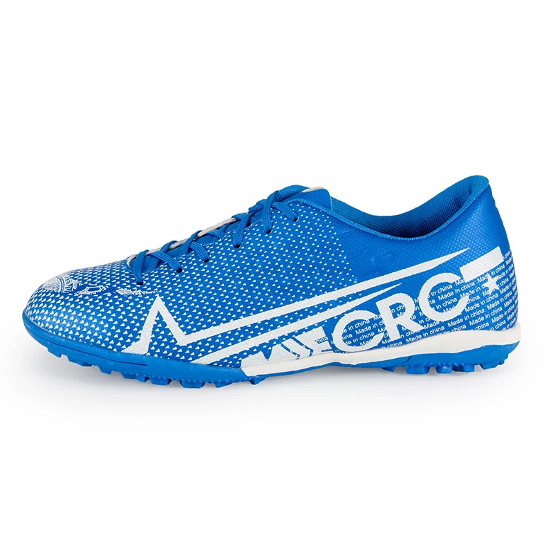 Size33-44 для мальчиков и девочек, шипованные кросовки для футбола, футбольные фубольные бутсы, кроссовки, кроссовки нового дизайна, футбольные бутсы - Цвет: blue