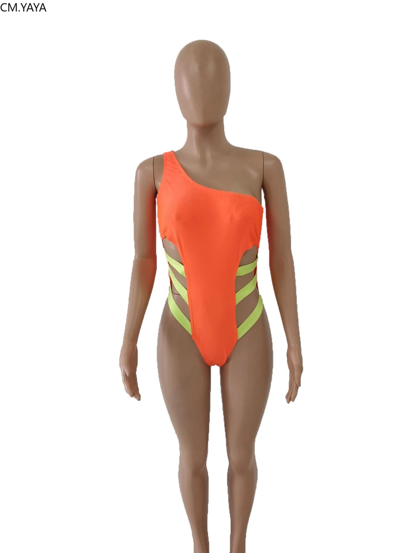 Женские пляжные боди с вырезами на шнуровке одно плечо сексуальные для фитнеса