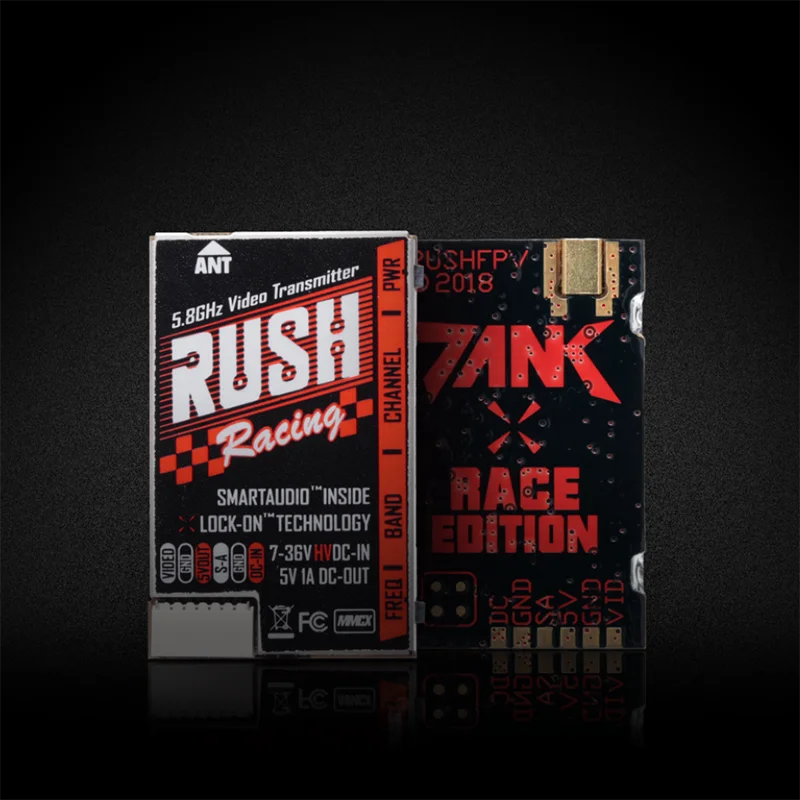 

RUSH TANK RACE VTX 5.8G 20mW 50mW 200mW 500mW SmartAudio FPV Video Transmitter 2-8S for RC FPV Racing Freestyle 4S 6S Drones