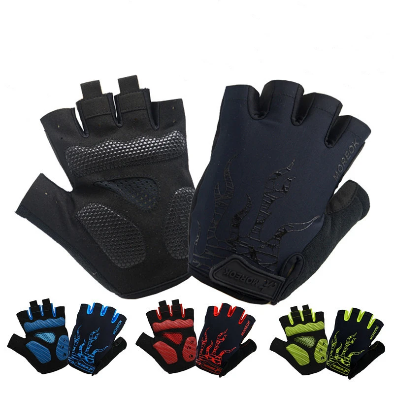 

Sport Cycling Glove With Gel Non-slip/Anti-sweat Men Women Bicycle Mittens Half Finger MTB Fingerless Mountain Road Bike Gloves