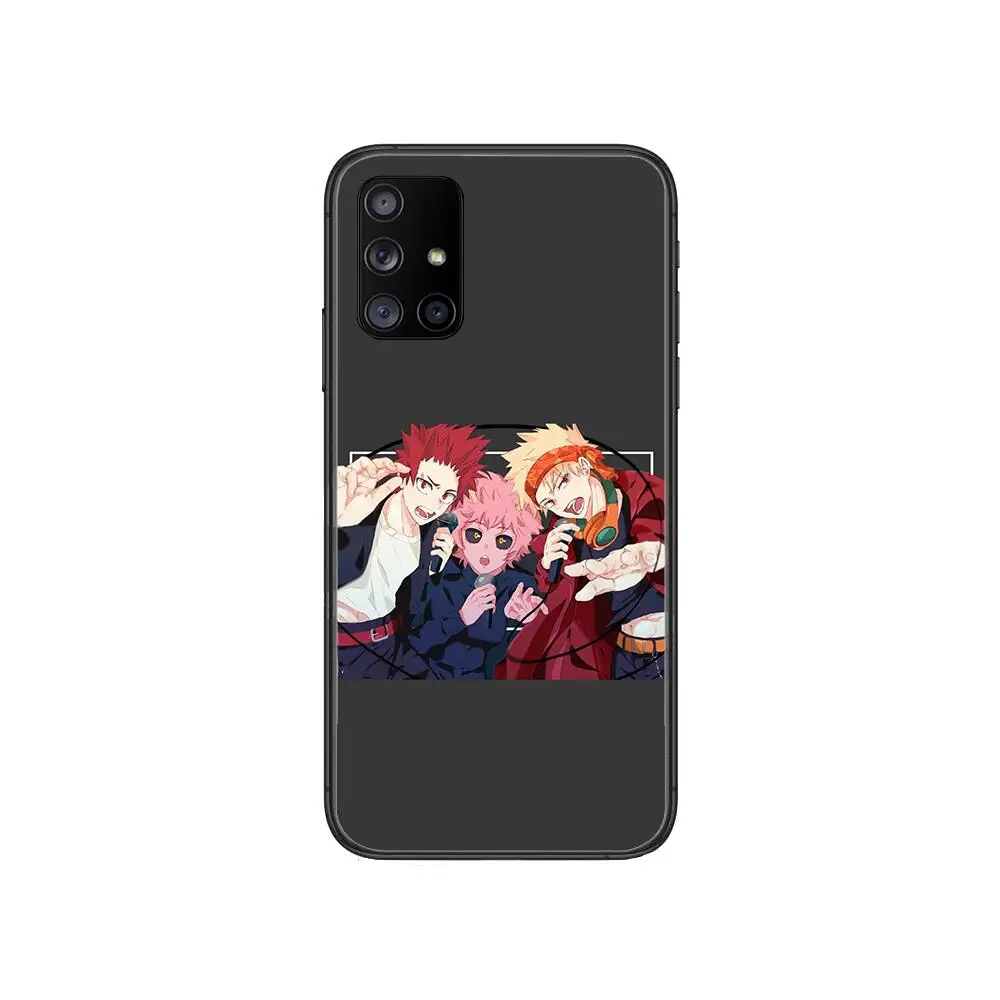 

My Hero Academia Comics case Phone Case Hull For Samsung Galaxy A 50 51 20 71 70 40 30 10 80 E 5G S Black Shell Art Cell Cove