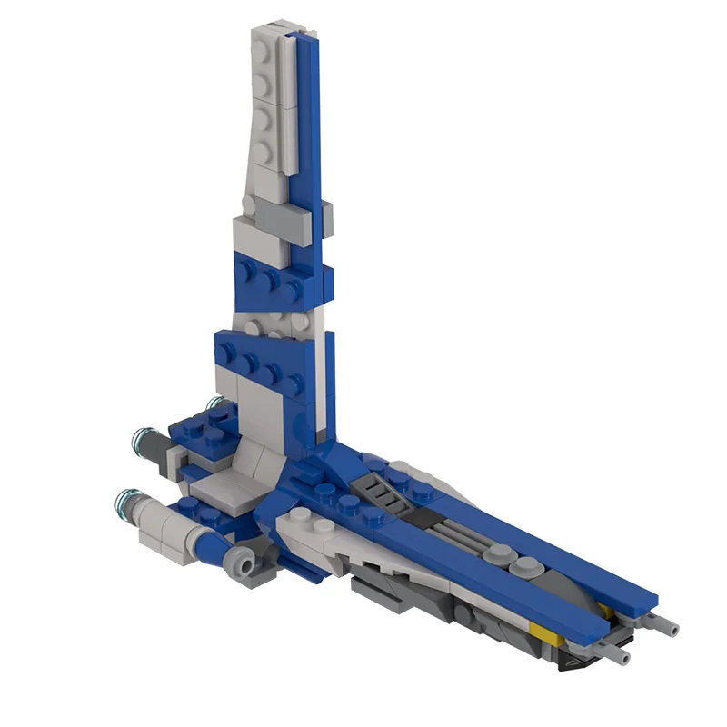 

MOC Space of Wars Micro Scale Destroyer Model Building Blocks Bricks DIY Assembly Educational Toys For Kids Gift 137pcs