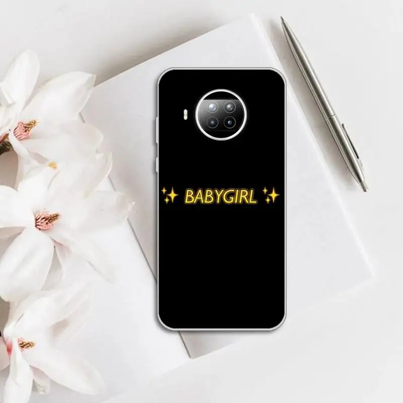 

BABY Babe Babygirl Phone Case Transparent for Xiaomi mi note 10 8 9 t HUAWEI p30 40 11 Samsung S 8 9 10 20 pro lite