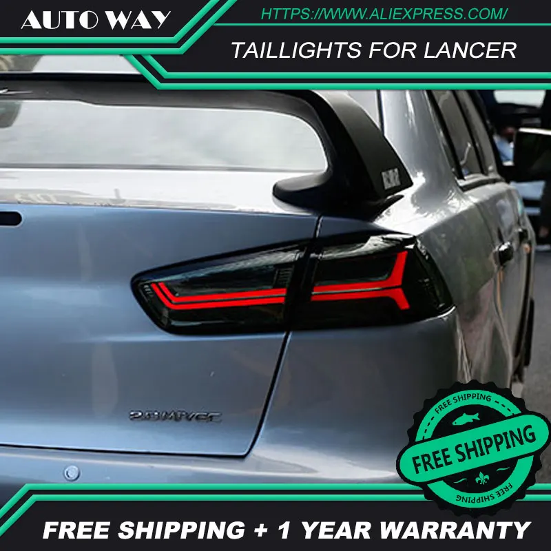 Чехол для стайлинга автомобиля Mitsubishi Lancer задние фонари светодиодные DRL тормоз