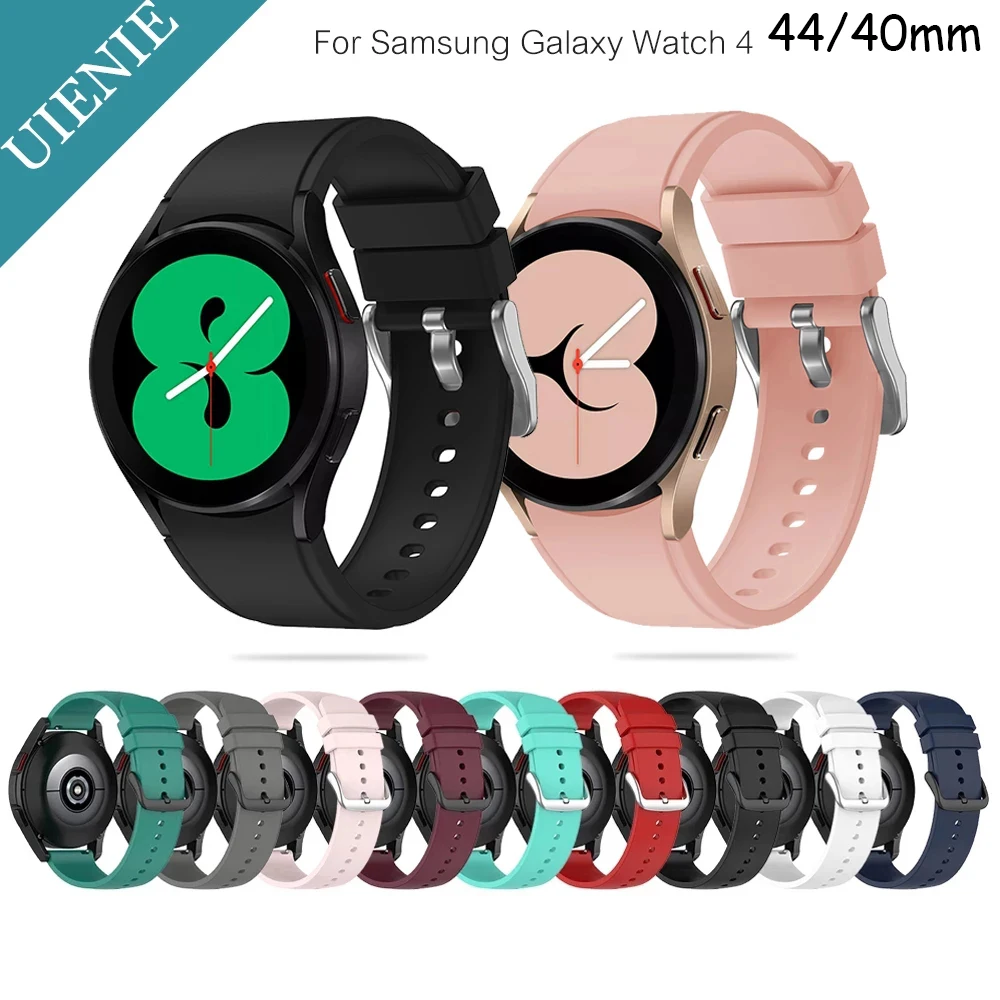 

Strap Band For Samsung Galaxy Watch 4 44/40mm Women man Sport Silicone Strap For Samsung Galaxy Active 2 replacement Accessories