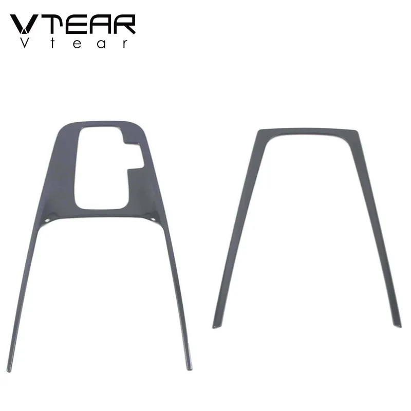 

Накладка центрального управления автомобиля Vtear, внутренняя часть из нержавеющей стали, наклейка на панель переключения передач, аксессуары для Skoda Octavia pro A8