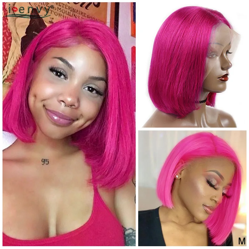 Красная роза Синтетические волосы на кружеве человеческих волос парики 13x4 с