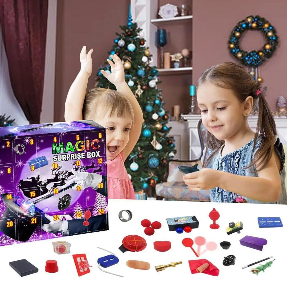 

24 day Christmas Advent Calendar Magic Blind Box Decompression Box 2022 Calendar Christmas Toys Gift Countdown Surprise Yea G0W0