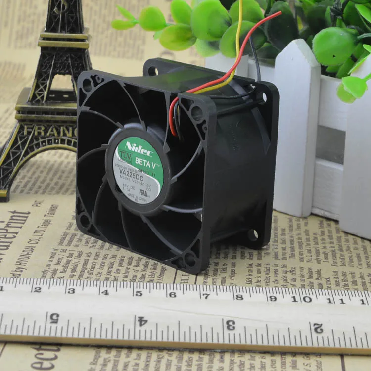 

Free Shipping!Nidec VA225DC V35140-57 6038 60*60*38 12V 1.1A For DL380 G2 server inverter cooling fan