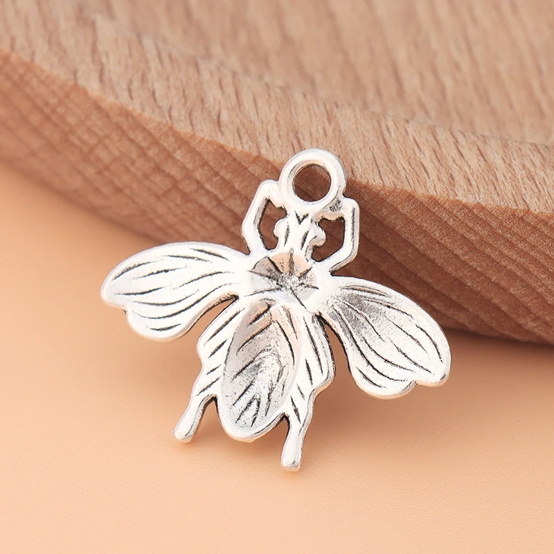 100 шт./Набор Тибетская серебряная/золотая цветная подвеска медоносного пчелы для создания браслетов и ювелирных изделий