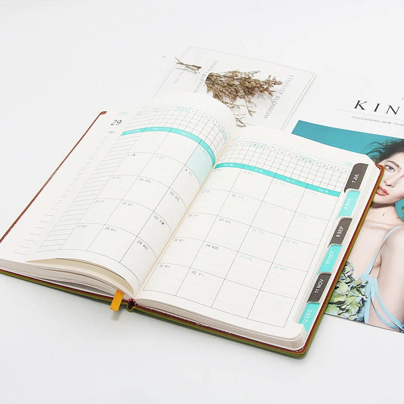 Новый модный многоцветный блокнот 2020 уплотненный А5 кожаная мягкая обложка