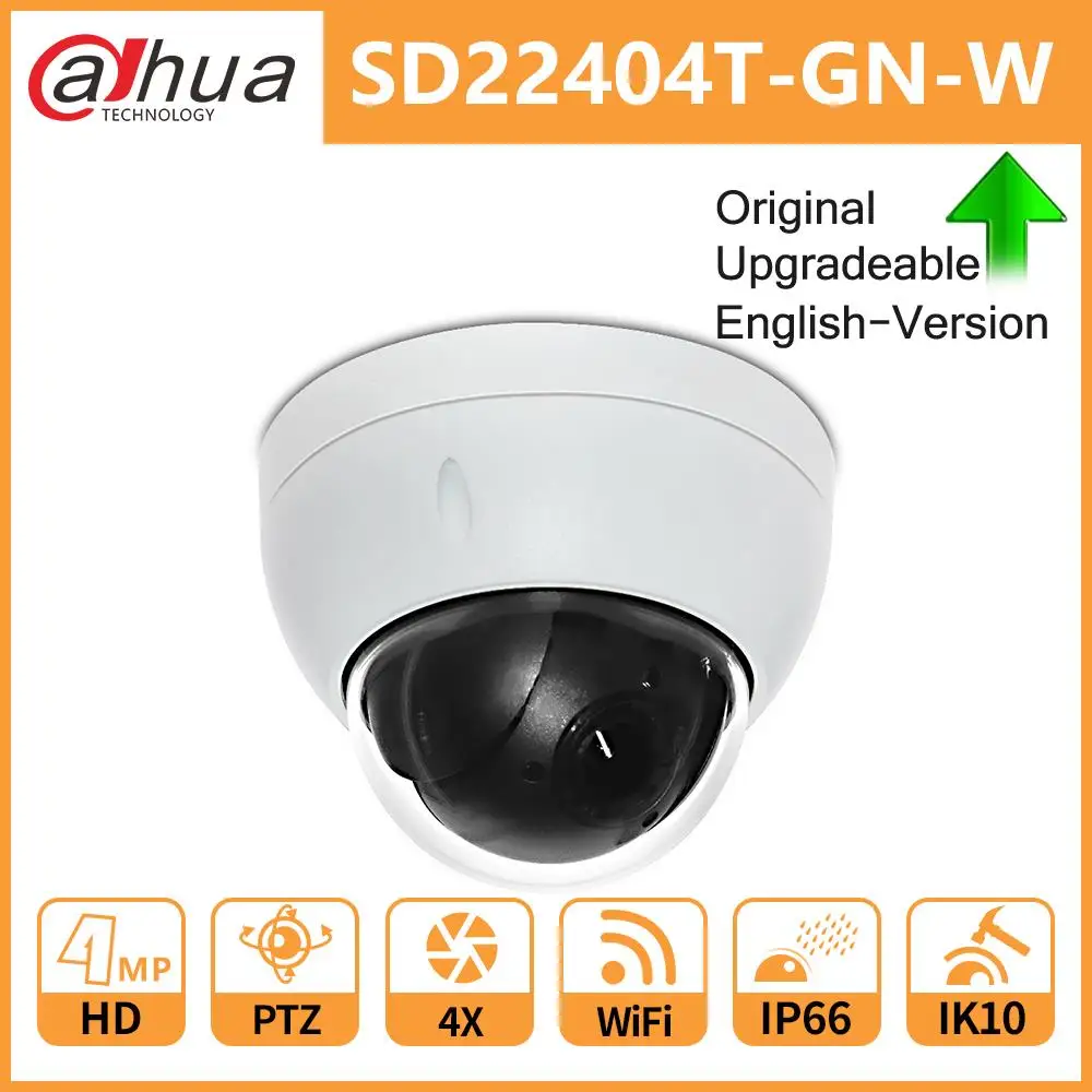 Dahua SD22404T-GN-W SD22404T-GN 4MP 4X оптический зум высокая скорость PTZ сети WiFi/проводной IP камера WDR ICR Ultra IVS IK10