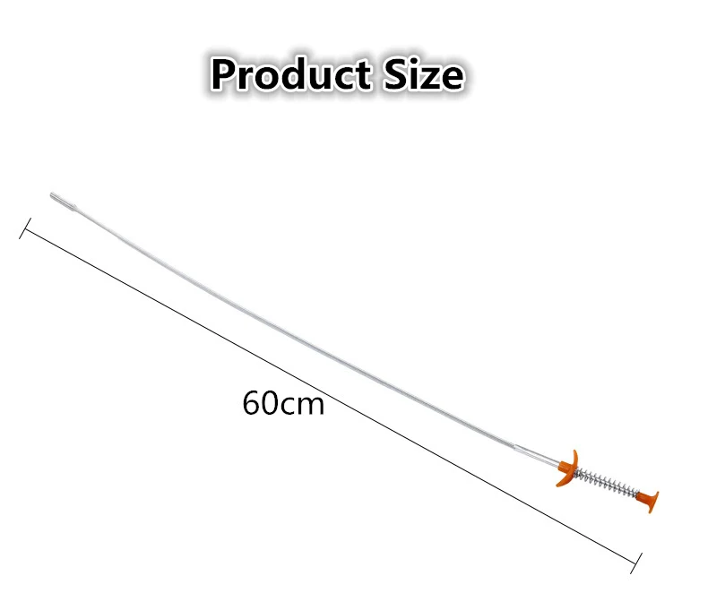 Kitchen Pipe Drain Clog Remover Clogged Dra Hair Remover Household Cleaning Pipe dredger Flexible Folding Tub Toilet Cleaner