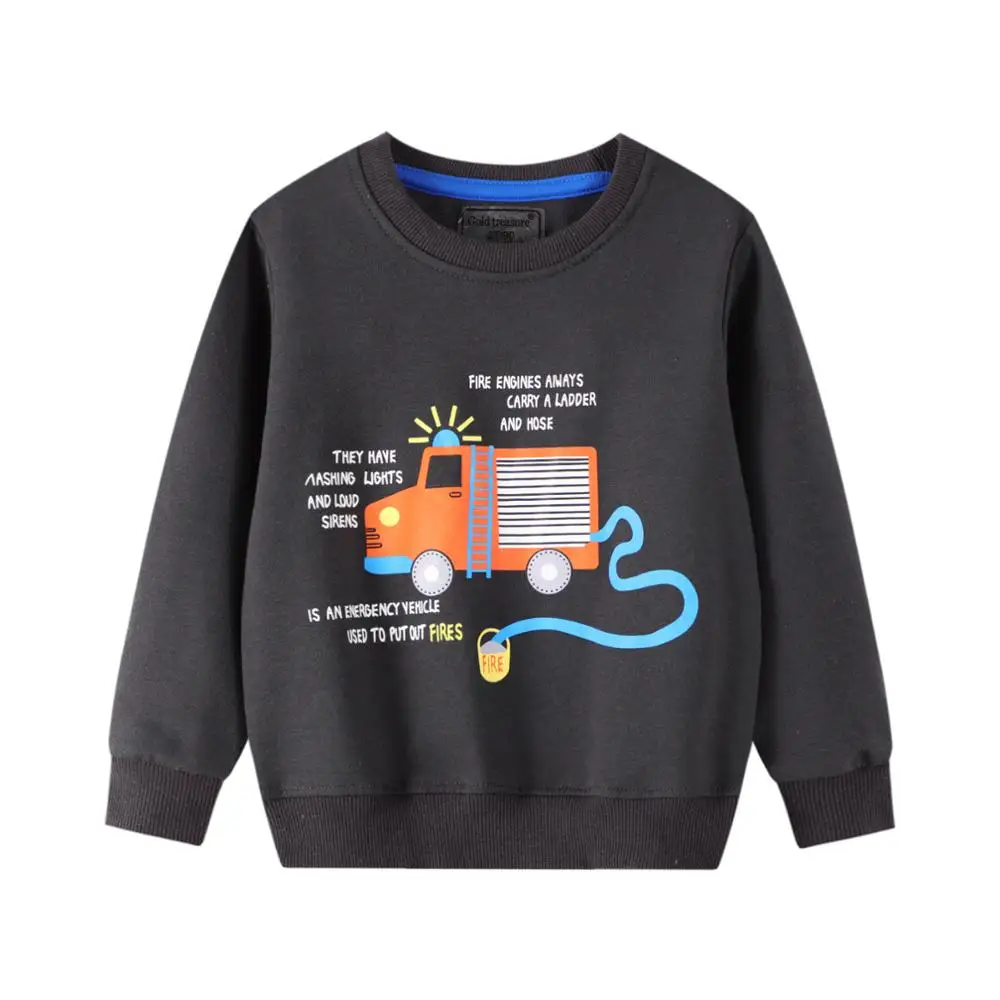 

Autumn And Winter Boys Sweaters Cartoon Cars Cotton Long-sleeved Bottoming Shirt Children's Clothes