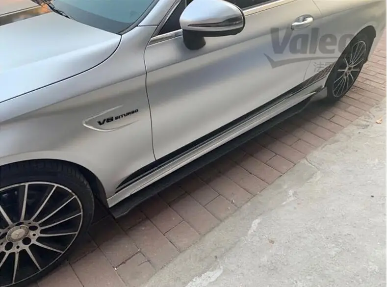 Боковая юбка из углеродного волокна спойлер для Mercedes Benz A C E CLA CLS Class W176 W177 W204 W205 W238