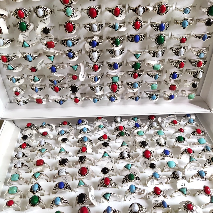 Новинка женские кольца с бирюзовым камнем разноцветные со стразами на палец