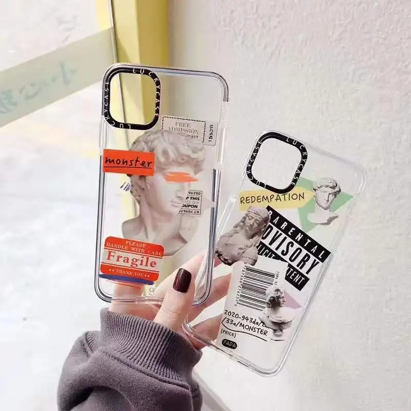 Лидер продаж ярлык со штрих кодом статус Дэвида простой прозрачный мягкий чехол