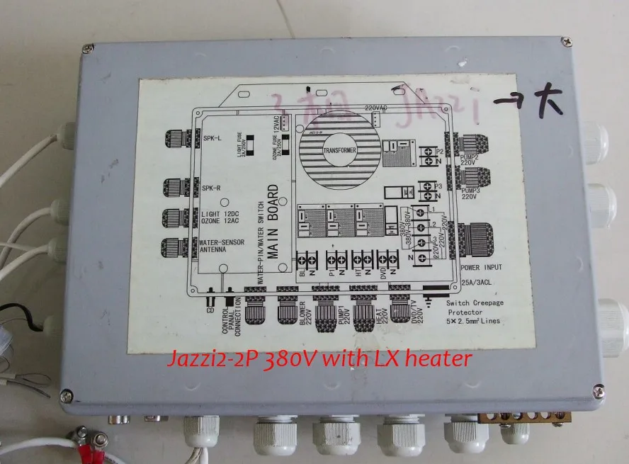 

spa controller Jazzi2-2P 3 Phase 380V for JAZZI HOT TUB SKT Series with LX heater