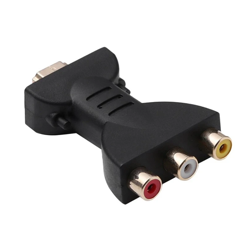 

Новинка-HDMI-совместимый с 3 RGB RCA Видео Аудио адаптеры HDMI-штекер к 3 RCA видео аудио адаптер компонентный разъем