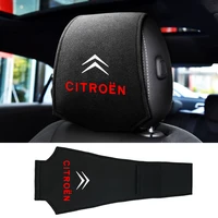 car styling headrest cover head rest cushion neck pillow case accessories for citroen c1 c2 c3 c4 c5 c6 c8 c4l ds3 ds4 ds5ls ds6