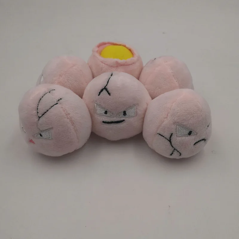 

6inch 6set plush Exeggcute cute hot new pink good quality soft doll toy Christmas gift kid lifelike Cartoon movie game