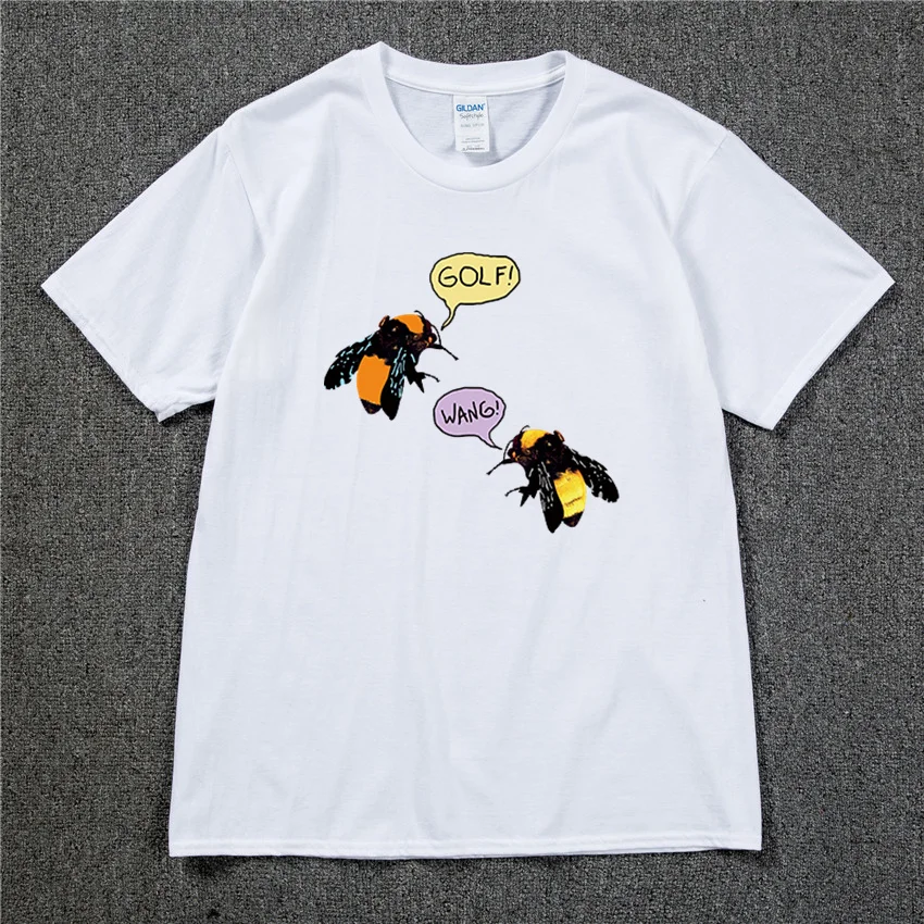 Tyler The Creator SAVE THE BEES Golf Wang Skate T-shirt Cotton Men T shirt New tee Tshirt Harajuku Shirts Unisex
