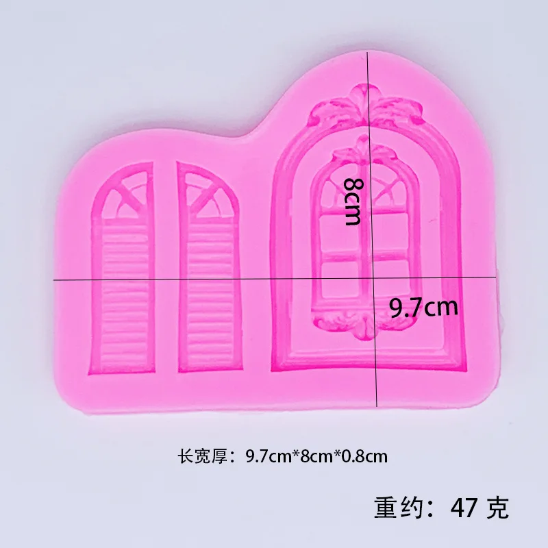

European-style door carved window silicone mold diy handmade mold Fondant Chocolate Silicone Cake decoration baking tools