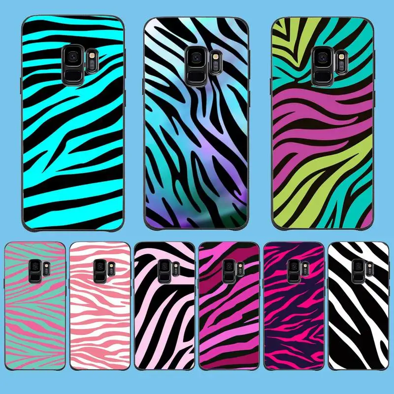 

Zebra Black And White Colorful Stripes Phone Case For Samsung Galaxy J200 J2 Prime J2 Pro J6 2018 J250 J4 Plus J415 J5 Prime J7